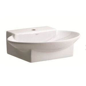 Danze Ziga Zaga White Vessel Oval Bathroom Sink